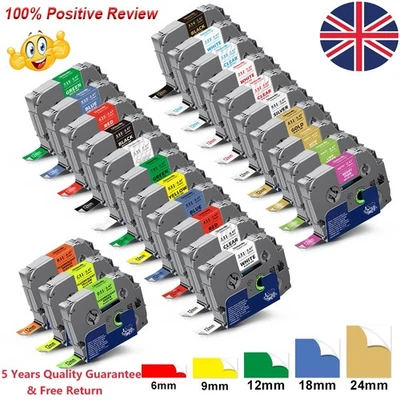 Brother P-Touch TZ TZe-231 Label Tape Laminated 12mm/24mm/9mm PT-H110 E110 H101C - Image 1 of 4