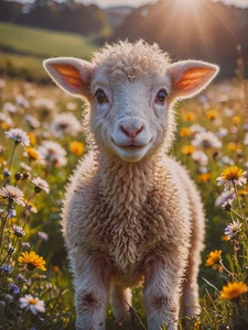 Lamb Sheep Rustic Cattle Cowboy High Quality Canvas/Photo Paper PA94 - Picture 1 of 6