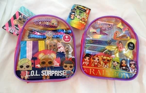 Lol Surprise and Rainbow High Hair Set Accessories Lot of 2 Mini Backpacks - Picture 1 of 7