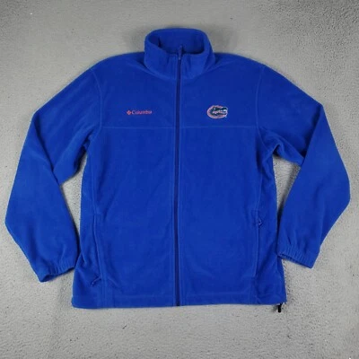 Columbia University Florida Suéter Para Hombres Grande Azul Polar Cremallera Completa Sudadera Foto 1 de 4