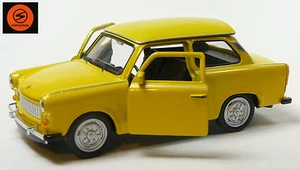 Trabant 601 Limousine gelb DDR Ostalgie Modellauto ca. 11cm von WELLY - Bild 1 von 3
