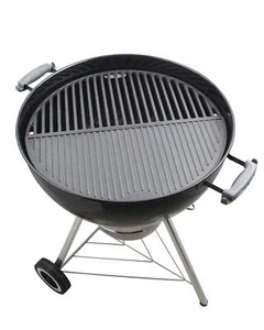 22" Half Moon Cast Iron Cooking Grate Grill Accessory Replaces For Weber Char... - Picture 1 of 9