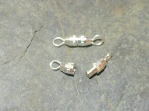 10 Drehverschlüsse silberfarben Schraubverschlüsse Schließen silberfarben - Bild 1 von 1