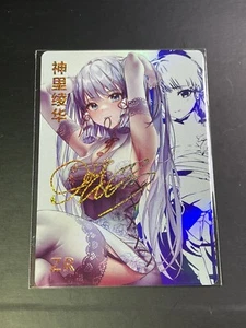 Goddess Story Waifu Doujin ZR Character Trading Card Ayaka Genshin Impact - Foto 1 di 2
