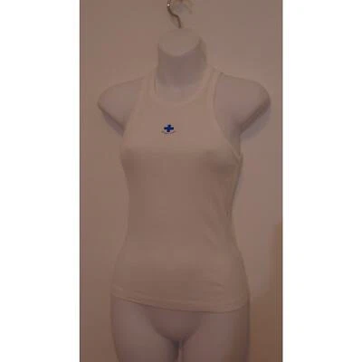 Helmut Lang Women's RED Life Guard Tank Top Sz XXS NWT 150 White BLUE - Image 1 of 4