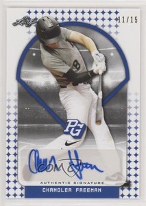 2018 Leaf Perfect Game National Showcase Blue /15 Chandler Freeman #BA-CF1 Auto