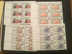 ICOLLECTZONE US Micronesia 21, C4-C6 Plate Blocks of six complete set VF NH - Picture 1 of 1