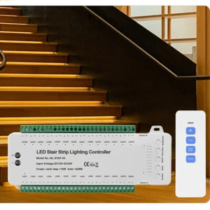 RF remote Stair COB LED strip light FOB PIR Motion Sensor Controller 28 Step - Picture 1 of 31