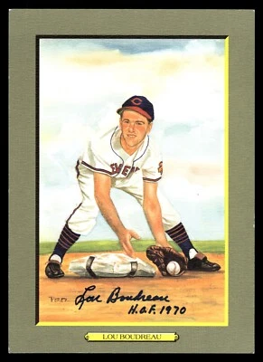 Lou Boudreau Autographed Perez Steele Great Moments #65 JSA Sticker - Image 1 of 2