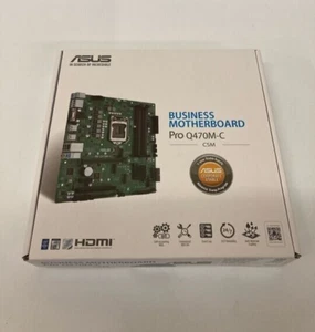 New in box Asus Pro Q470M-C/CSM Intel-based motherboard LGA1200 - Picture 1 of 6