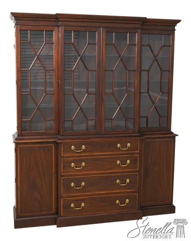 60801EC: HENKEL HARRIS 4 Door Mahogany London Breakfront Cover
