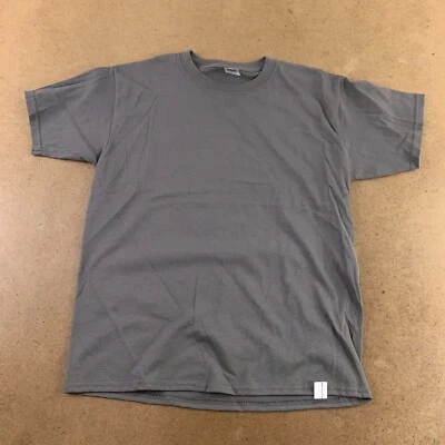 Gildan Heavy Cotton Youth Size Large Gray Short Sleeve Crew Neck T-Shirt New - Image 1 of 4