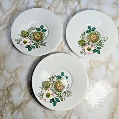 High Summer Vintage Hostess Tableware  Spares/replacements Saucers x 3 - Image 1 of 4