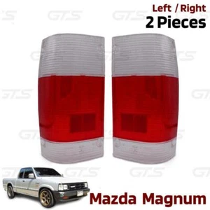 2 Pcs. Tail Lamp Rear Light Lens For Mazda Magnum B2000 B2200 B2600 1986 - 1993 - Picture 1 of 8