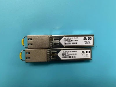 2PCS HP 453154-B21 453578-001 453156-001 HP VIRTUAL CONNECT 1Gb 1G RJ-45 SFP - Image 1 of 4