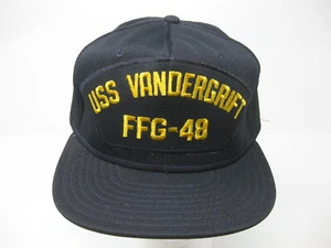 USS Vandergrift FFG-48 - Vintage Trucker Snapback Hat Cap - Vandegrift Unworn - Picture 1 of 4