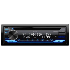 Radio JVC KD-T720BT única DIN AM/FM USB AUXILIAR Bluetooth reproductor de CD receptor de automóvil - Imagen 1 de 6