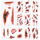 Halloween Fake Tattoo Scar Stickers Simulation Real Blood Scars Wound Stickers