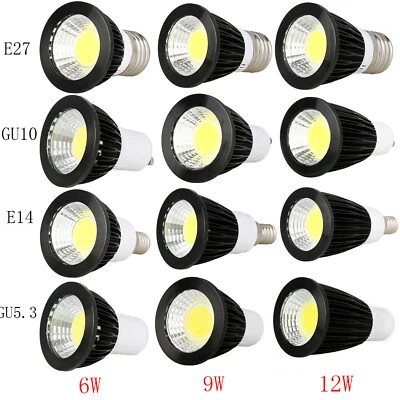 AU Dimmable GU10 MR16 GU5.3 E27 E14 B22 6/9/12W LED Spotlight Bulb Bright Lamps - Image 1 of 4