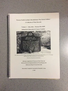 Western NC's Revolutionary War Soldiers, Vol. 1, John Allen - Picture 1 of 1
