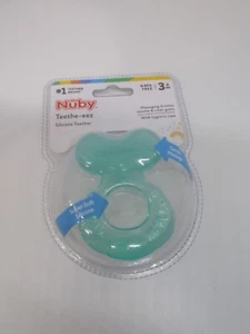 Nuby Teethe-Eez Soft Silicone Teether, 3m+, Assorted Colors - Picture 1 of 2