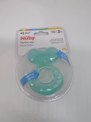 Nuby Teethe-Eez Soft Silicone Teether, 3m+, Assorted Colors - Image 1 of 2