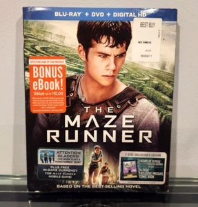THE MAZE RUNNER BLU-RAY & DVD W/FEATURE STARRING DYLAN O'BRIEN & KAYA SCODELARIO - Picture 1 of 3