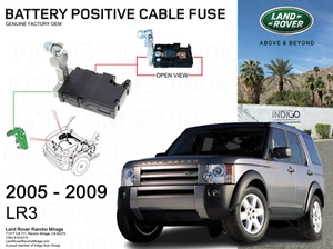 OEM LAND ROVER BATTERY POSITIVE CABLE FUSE 2005-2009 LAND ROVER LR3-YQE500310 - Picture 1 of 2