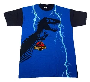 Vintage 1993 Jurassic Park T-Rex Lightening T-Shirt Men’s Large Brand New Rare - Picture 1 of 6