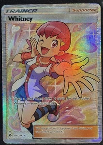 Whitney 214/214 - Pokemon TCG Lost Thunder Ultra Rare 2018 Holo - M/LP Card - Picture 1 of 11