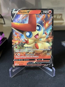 Pokemon SWSH05: Battle Styles Victini V #021/163 Ultra Rare - Picture 1 of 2