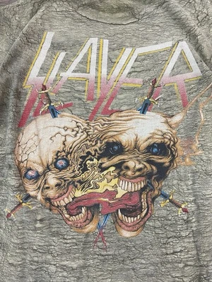 Camiseta De Colección 1991 Slayer Clash Of The Titans Aop Band Talla XL Foto 1 de 4