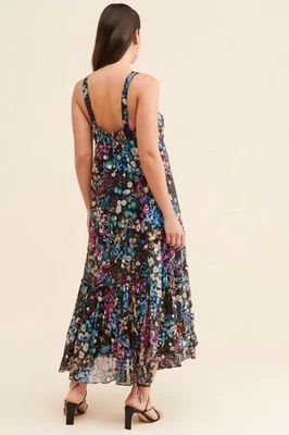 Vestido midi Geisha Designs Anthropologie floral organdí XS/S NUEVO SIN ETIQUETAS usado para probar Foto 1 de 4
