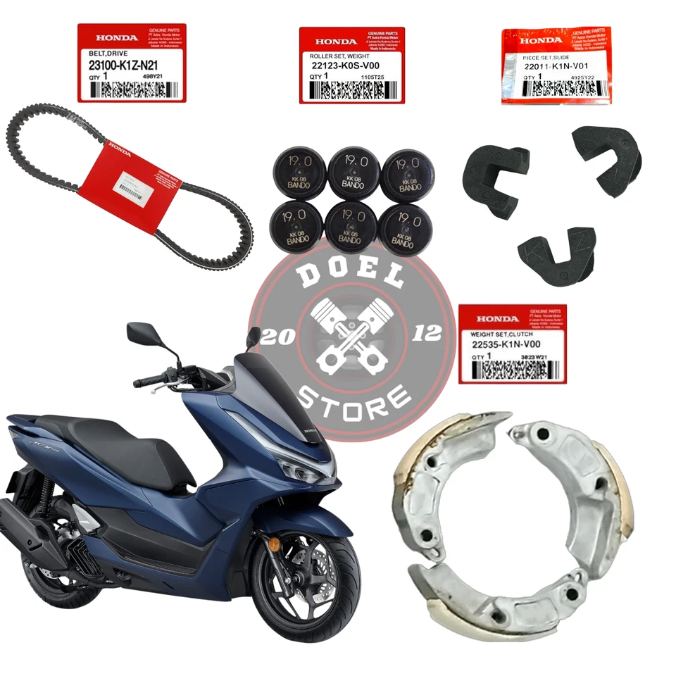 Juego de zapatas de embrague deslizantes rodillos de correa originales Honda PCX160 ADV160 2021-2025 Foto 1 de 4