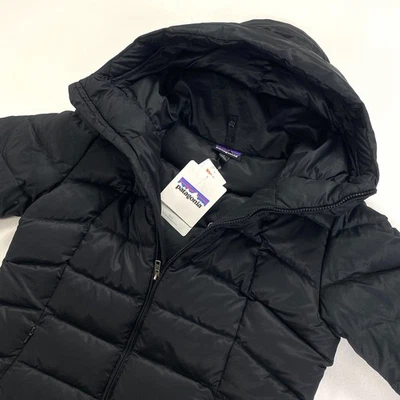 Chaqueta Patagonia Downtown Loft para mujer grande negra acolchada abrigo con capucha NUEVO Foto 1 de 4