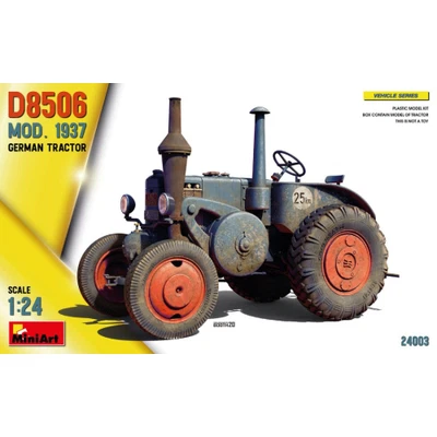 TRATTORE GERMAN TRACTOR D8506 MOD.1937 KIT 1:24 Miniart Kit Art.Vari Modellino N - Immagine 1 di 4