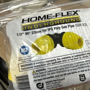 Home-Flex 18-406-005 Underground 1/2"  90 degree Elbow  for IPS Poly Gas Pipe - Picture 1 of 3