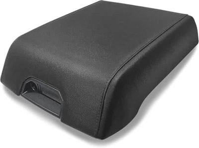 Center Console Armrest Cover for Ford F-150 2004-2008 Leather Black with Black S Foto 1 de 2
