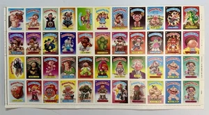 Authentic 1985 Topps Garbage Pail Kids GPK Series 2 Uncut Sheet 44 Stickers Rare - Picture 1 of 23