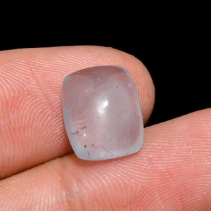 4 Carat Natural Milky Aquamarine Cushion Shape Loose Gemstone Cabochon 11*9 MM - Picture 1 of 2