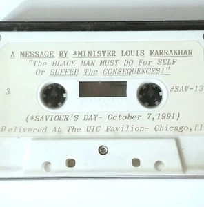 LOUIS FARRAKHAN 91 TAPE CASSETTE NATION OF ISLAM AFRICAN AMERICAN BLACK GOSPEL - Picture 1 of 16
