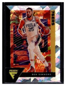 2020-21 Panini Flux Silver Cracked Ice Prizm #133 Ben Simmons Fanatics
