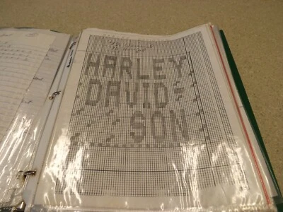 Lot of 70+ Macrame Lawn Chair Patterns HORSE DEER MOTORCYCLE HARLEY PLANE +++ #7 - Image 1 of 4