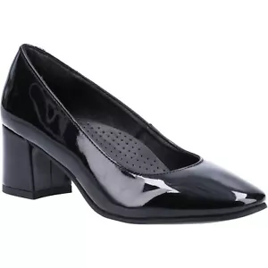 Hush Puppies Anna Leather Women's Black Heels New - Picture 1 of 4