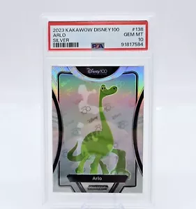 2023 Kakawow Phantom Disney Arlo #138 Good Dinosaur Silver Holo PSA 10 - Picture 1 of 2