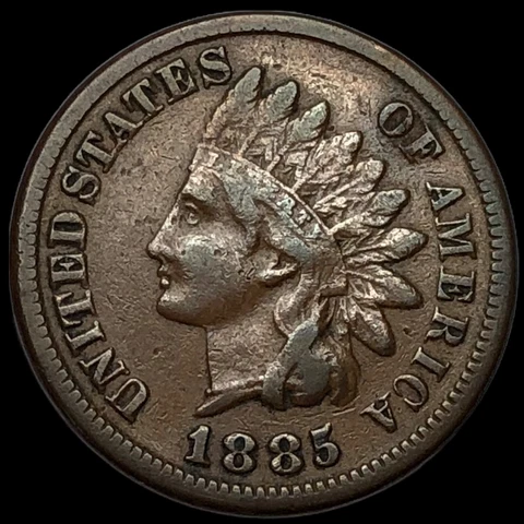 1885 Indian Head Cent Penny  J4181 Cover