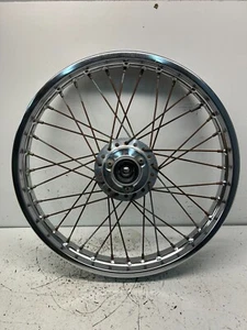 Yamaha tx500 tx 500 Front Rim / Wheel Assembly / GOOD CHROME - Picture 1 of 10