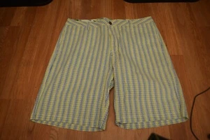 Pantalones Cortos Taylor Vintage Para Hombre 36 Pin Rayas Mezcla Algodón - Imagen 1 de 7
