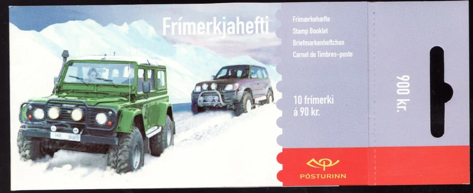2004 Iceland Sc# 1020a Booklet - Tourism Automobile 4x4 SUV - MNH Cv$27.50 - Image 1 of 1