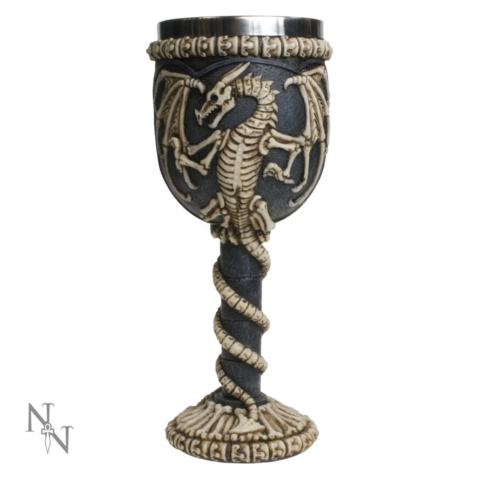Dragon Remains Goblet Gothic Chalice 19 Cm Nemesis Now